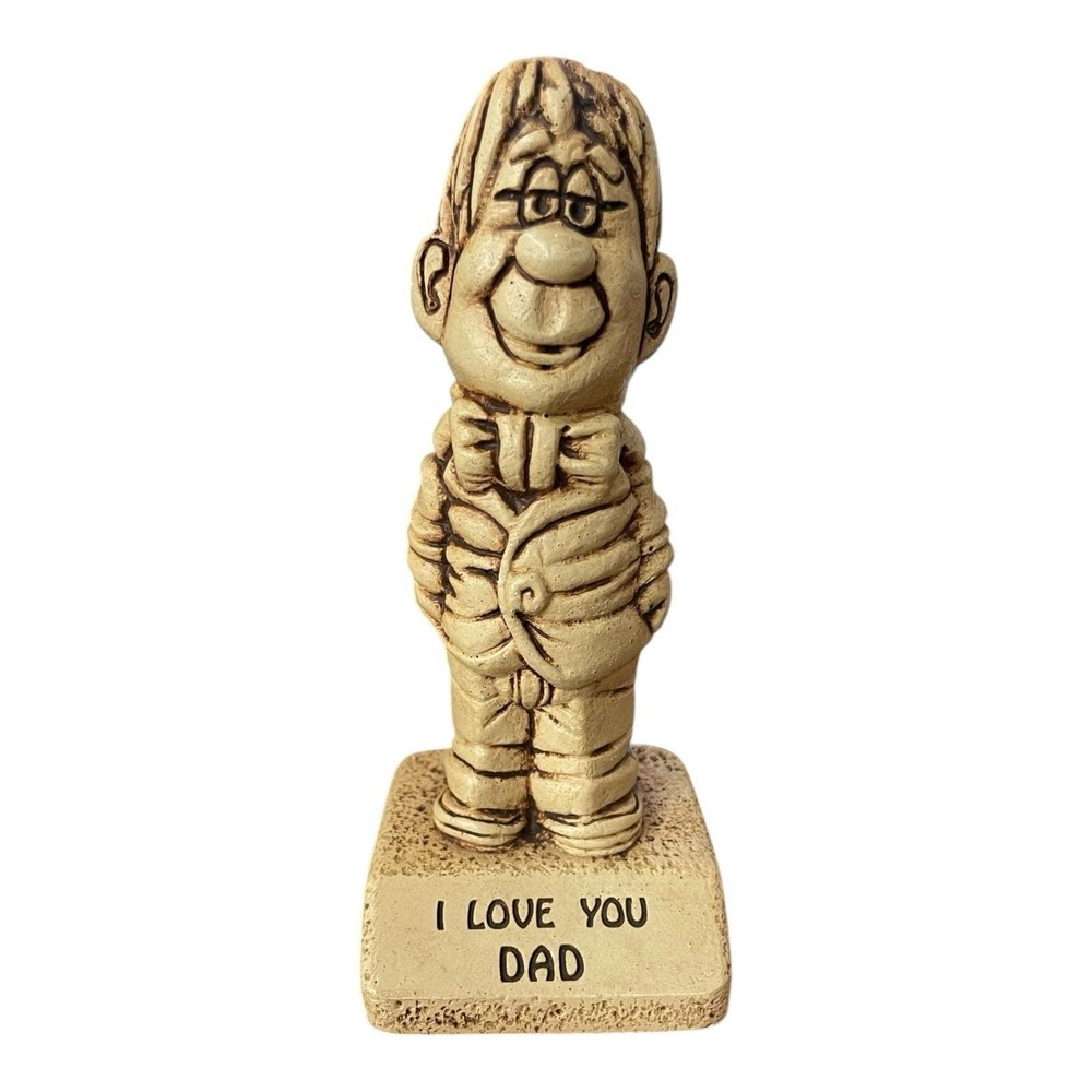 1971 Vintage Paula I Love You Dad Figurine‎ 5.5 Inches Tall Statue